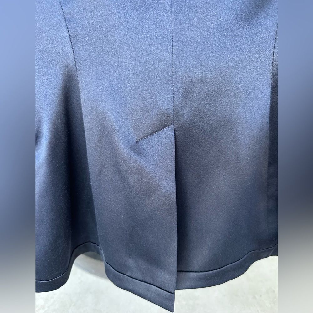 ALEXANDER MCQUEEN Midnight Blue Silk Tuxedo Blazer Jacket 38 - Picture 10 of 11